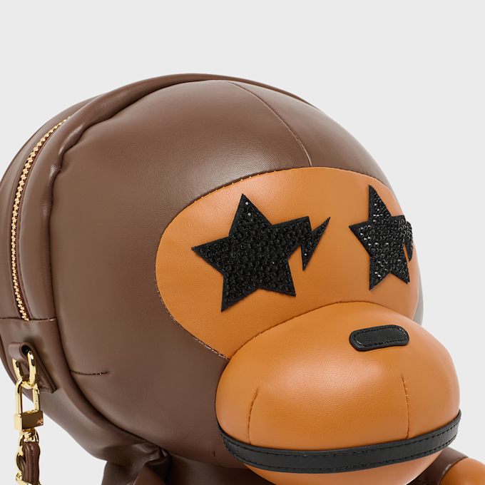 A Bathing Ape Baby Milo Plush Doll Shoulder Bag L brown 99466 4