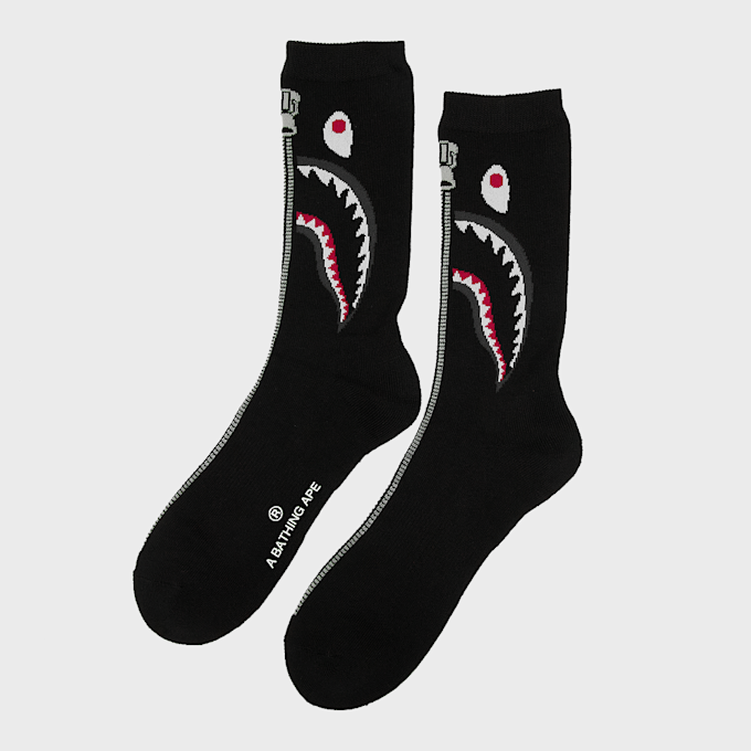 A Bathing Ape Shark Jacquard Socks schwarz 99474 1