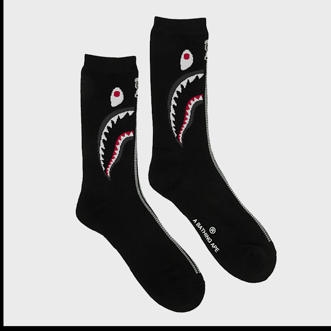 A Bathing Ape Shark Jacquard Socks schwarz 99474 2