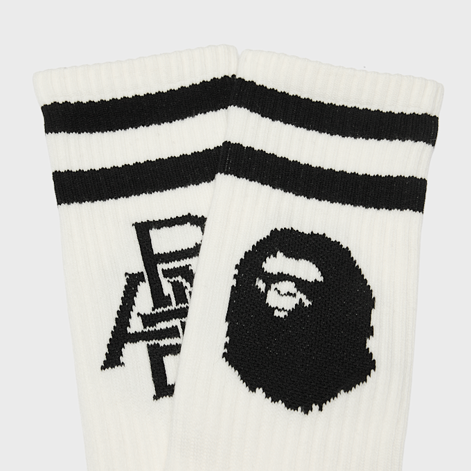 A Bathing Ape Ape Head Line Socks weiß 99475 3