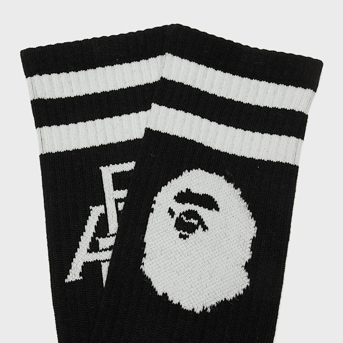 A Bathing Ape Ape Head Line Socks schwarz 99477 3