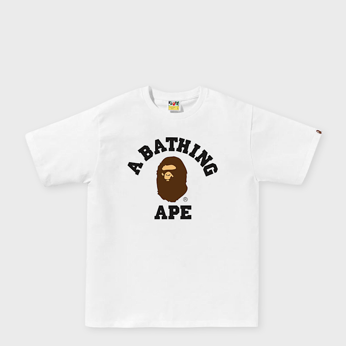 A Bathing Ape College Tee M wit 99487 1