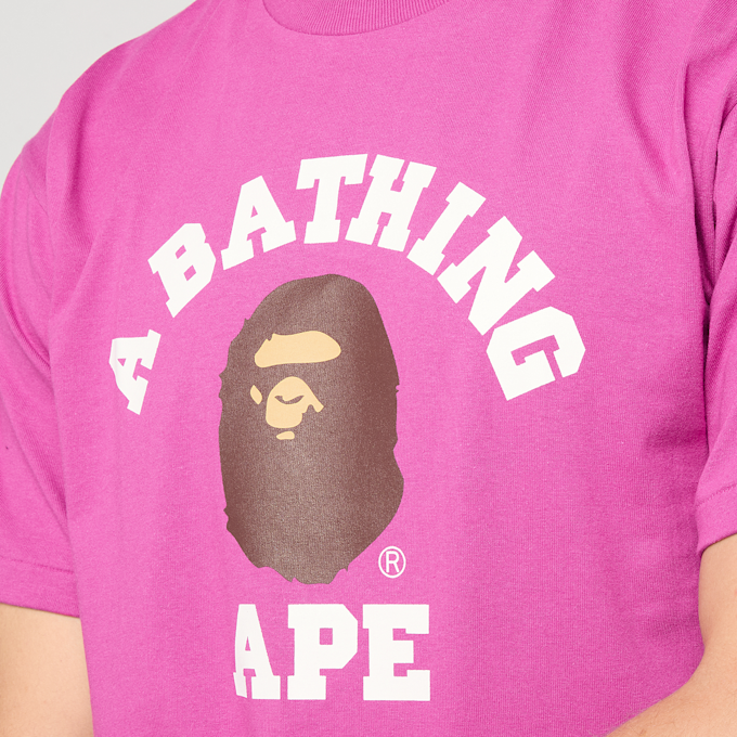 A Bathing Ape College Tee M rosa 99491 3