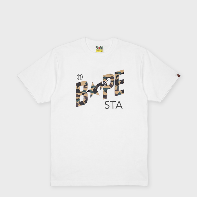 A Bathing Ape 1st Camo Bape Sta Tee M weiß 99496 1