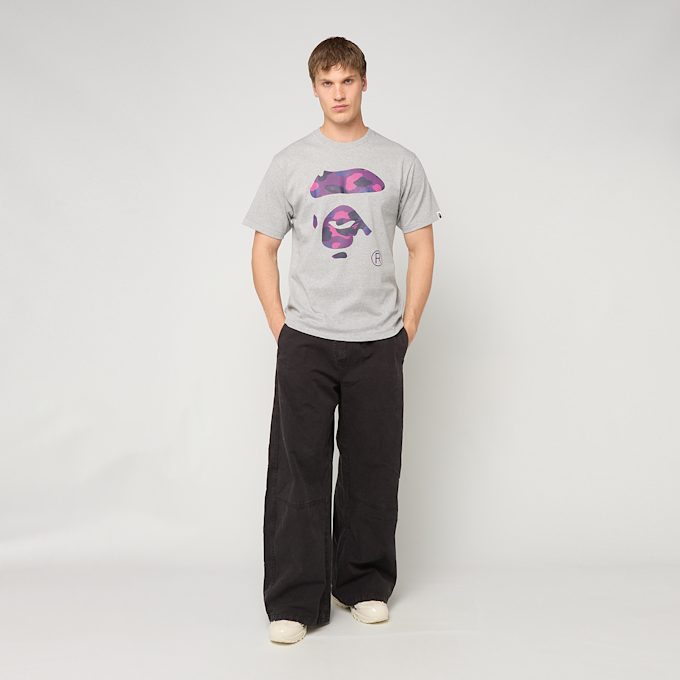 A Bathing Ape Color Camo Ape Face Tee grey 99498 2