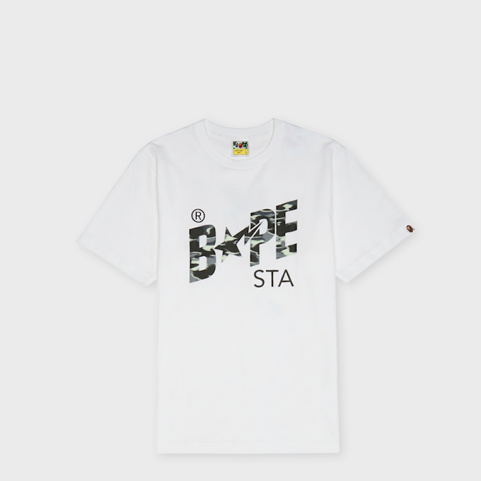 A Bathing Ape Screen Camo Bape Sta Tee weiß 99499 1