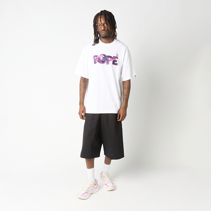 A Bathing Ape Color Camo Bape Logo Relaxed Fit Tee weiß 99501 2