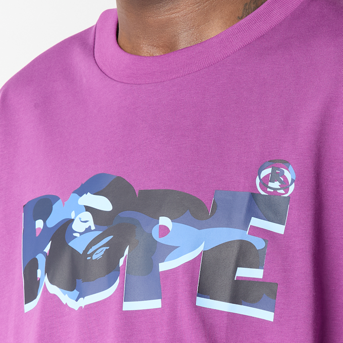 A Bathing Ape Color Camo Bape Logo Relaxed Fit Tee lila 99503 3