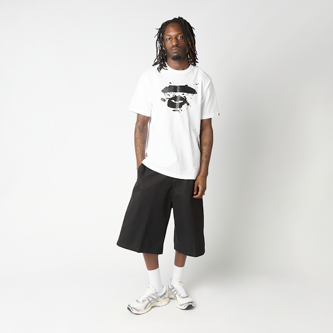 A Bathing Ape Graffiti Ape Face Tee white 99504 2