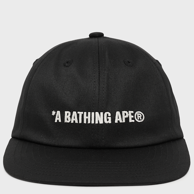 A Bathing Ape Logo Panel Cap black 99506 4