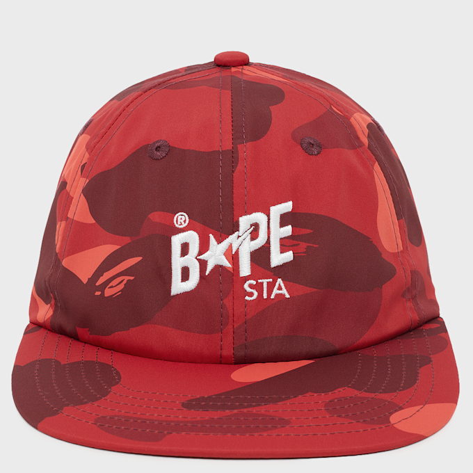 A Bathing Ape Color Camo Bape Sta Panel Cap rood 99510 4