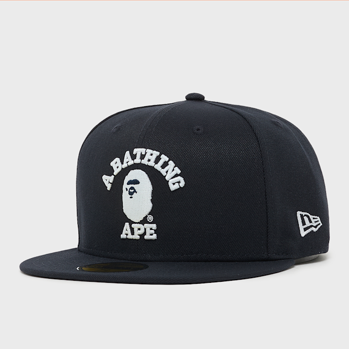 A Bathing Ape Glow In The Dark College New Era 59Fifty Cap blue 99521 1