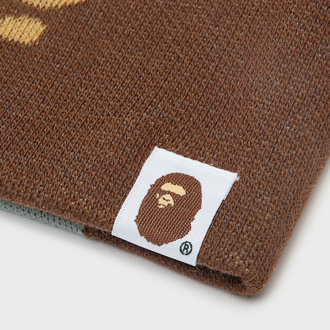 A Bathing Ape Ape Head Knit Cap grey 99520 3