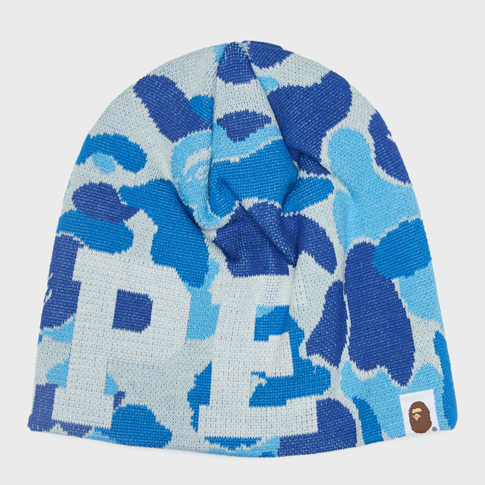A Bathing Ape ABC Camo Knit Cap blue 99523 2