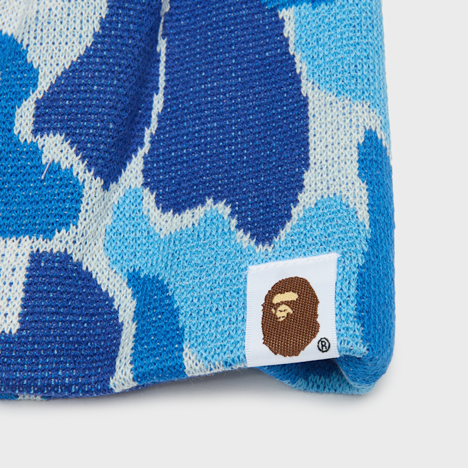 A Bathing Ape ABC Camo Knit Cap blau 99523 3