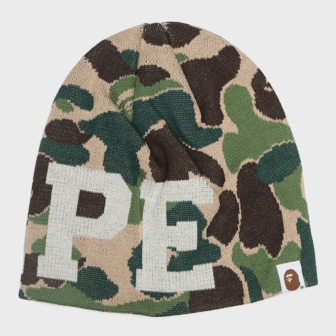 A Bathing Ape ABC Camo Knit Cap grün 99524 2