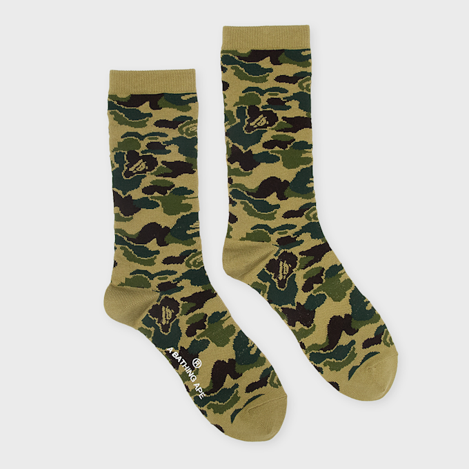 A Bathing Ape ABC Camo Jacquard Socks green 99530 2