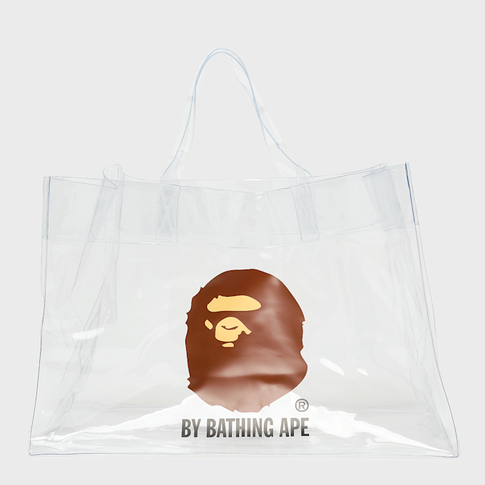 A Bathing Ape Ape Head Clear Bag multi-colour 99532 1