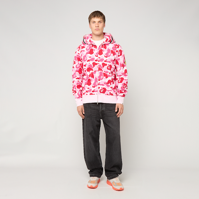 A Bathing Ape ABC Camo 2nd Shark Full Zip Hoodie rosa 99558 2