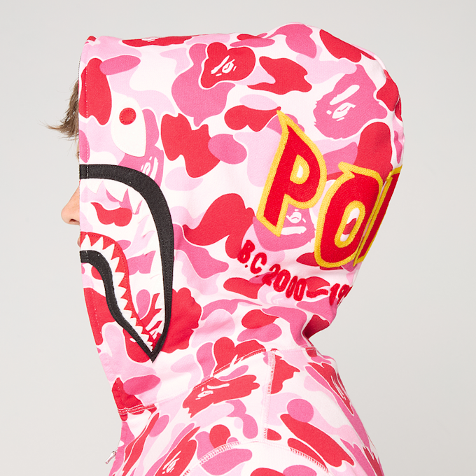 A Bathing Ape ABC Camo 2nd Shark Full Zip Hoodie rosa 99558 5