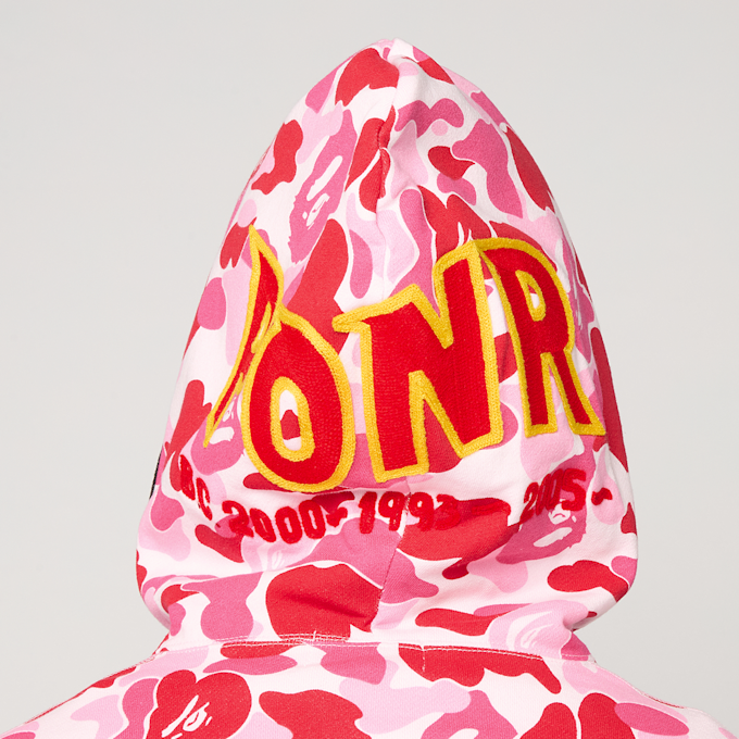 A Bathing Ape ABC Camo 2nd Shark Full Zip Hoodie rosa 99558 7