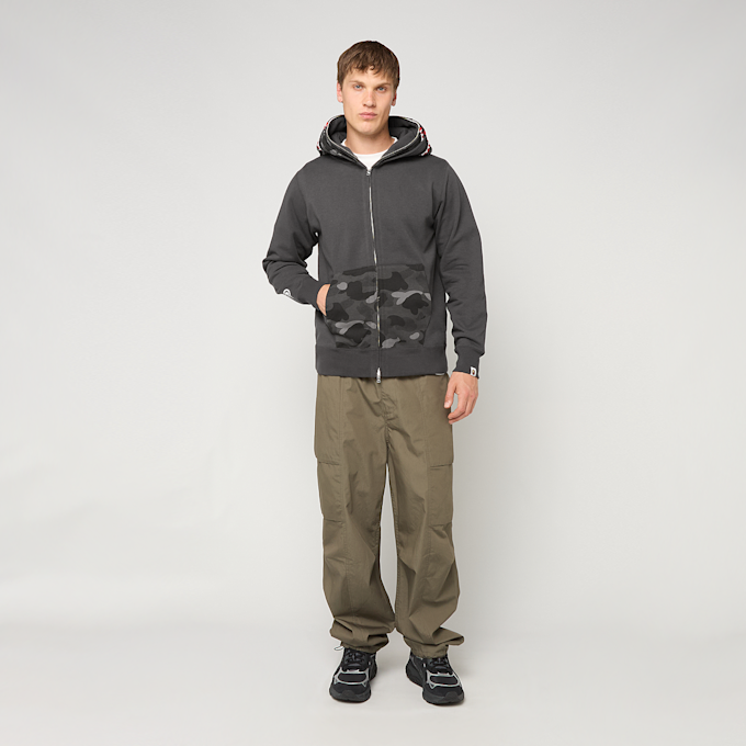 A Bathing Ape Color Camo Shark Full Zip Double Hoodie schwarz 99557 2