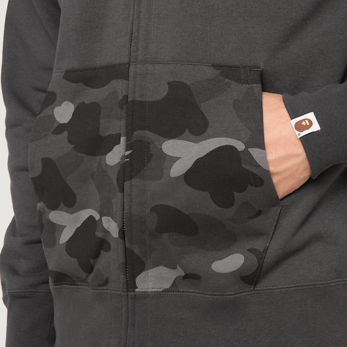 A Bathing Ape Color Camo Shark Full Zip Double Hoodie schwarz 99557 3