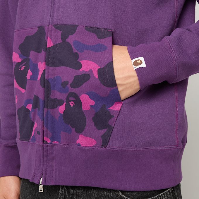 A Bathing Ape Color Camo Shark Full Zip Double Hoodie lila 99559 3
