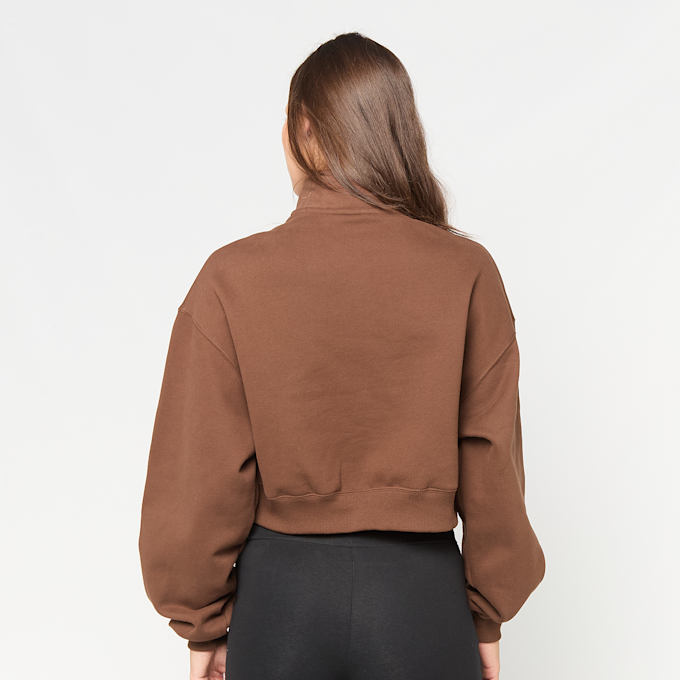 Nike Wmns Studio Fleece Crop Pullover braun 101183 3