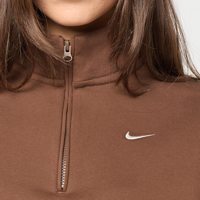 Nike Wmns Studio Fleece Crop Pullover braun 101183 4