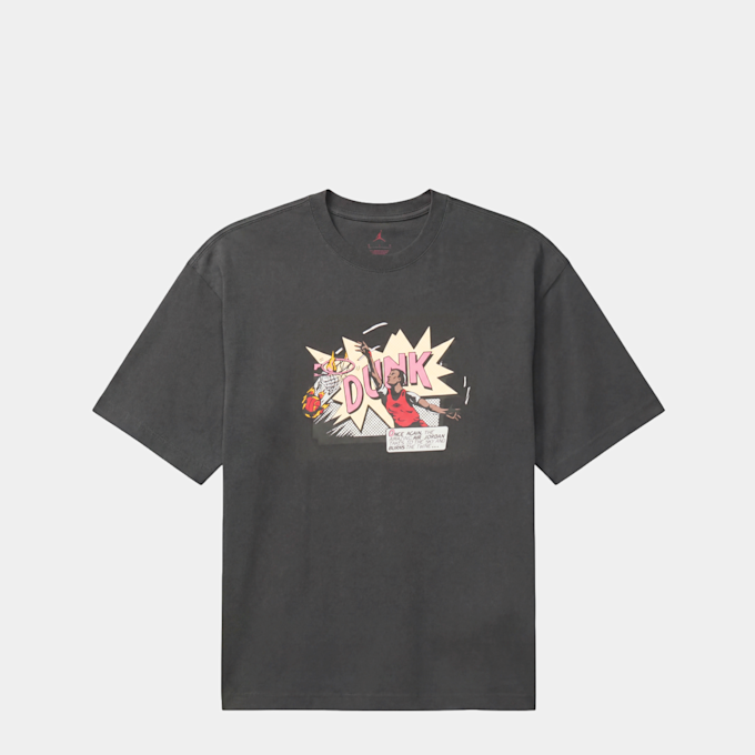 Jordan Brooklyn Comic 96 Short Sleeve Crew grey 101207 1