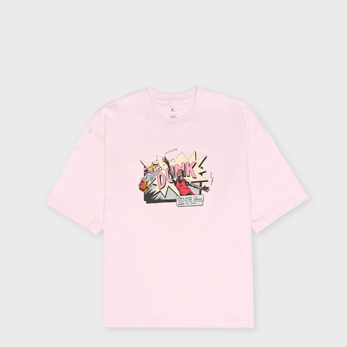 Jordan Brooklyn Comic 96 Short Sleeve Crew light pink 101206 1