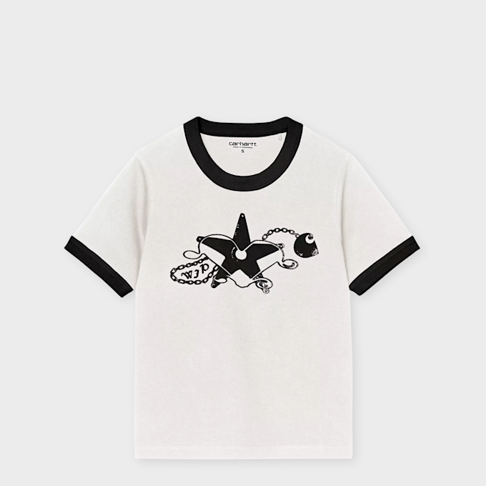 Carhartt WIP Wmns S/S Outlaw Star Ringer T-S white 101851 1