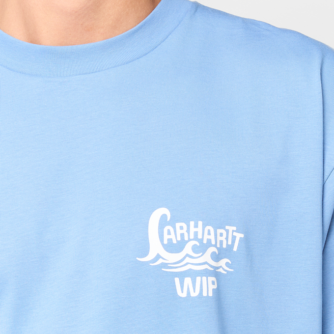 Carhartt WIP S/S Waves T-Shirt blauw 101866 3