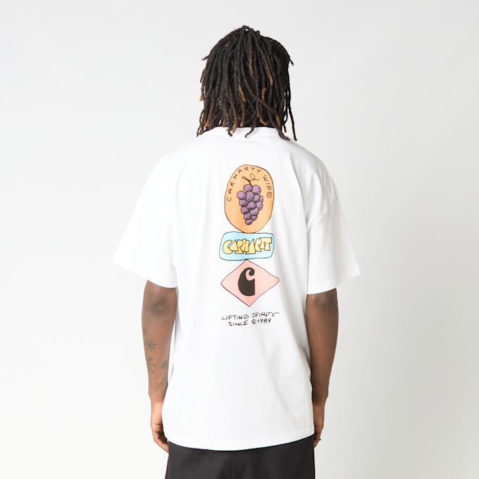 Carhartt WIP S/S Stacked Grapes T-Shirt weiß 101882 3