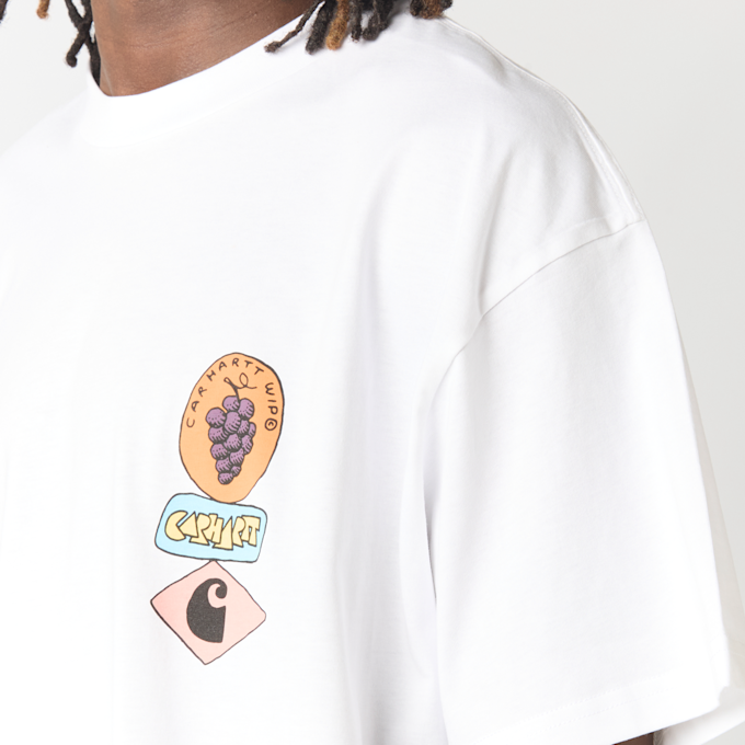 Carhartt WIP S/S Stacked Grapes T-Shirt white 101882 4