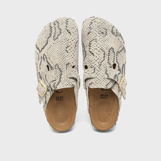 Birkenstock Boston Print LEVE (narrow) "Snakeskin" grey 102482 4