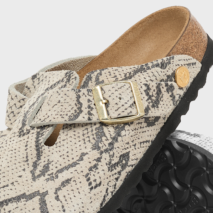 Birkenstock Boston Print LEVE (narrow) "Snakeskin" grey 102482 7