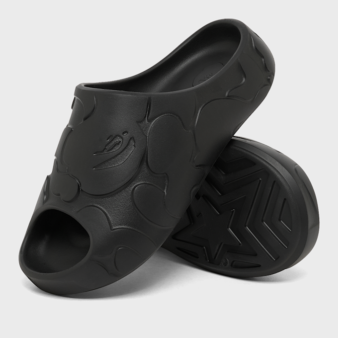 A Bathing Ape Bape Slides #1 M black 102814 7