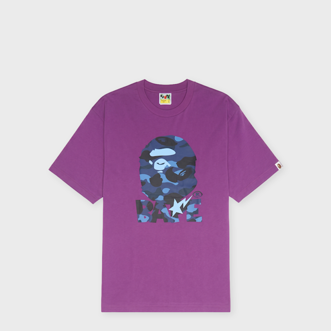 A Bathing Ape Color Camo Ape Head Relaxed Fit Tee roze 102816 1