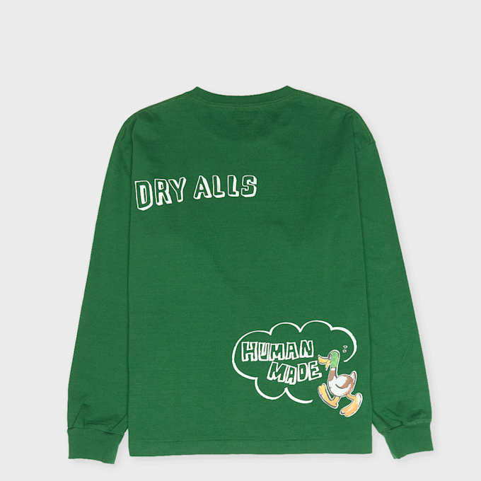 HUMAN MADE Graphic L/S T-Shirt green 103122 1