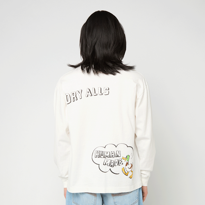 HUMAN MADE Graphic L/S T-Shirt weiß 103124 3