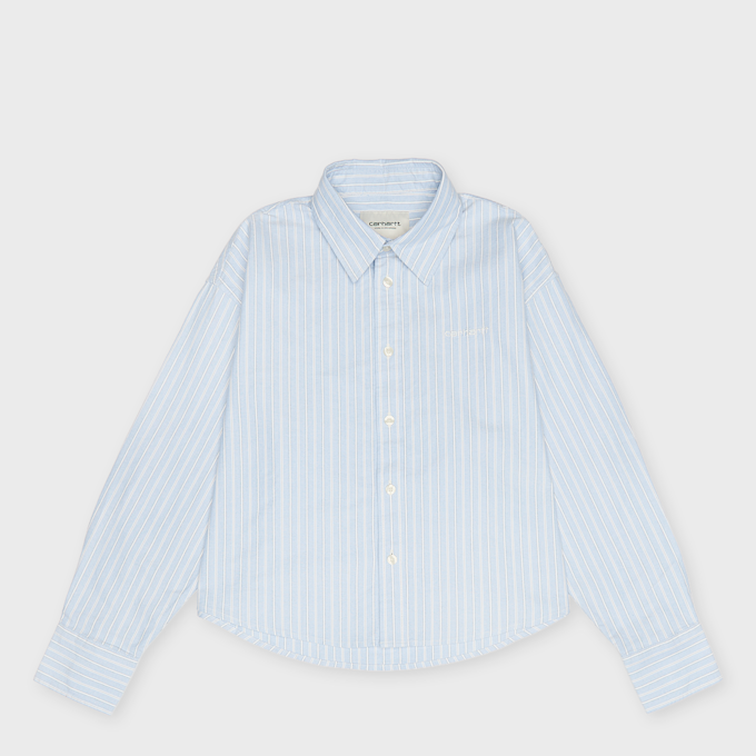 Carhartt WIP Wmns L/S Kanan Shirt Cotton Oxford blau 104033 1