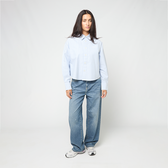 Carhartt WIP Wmns L/S Kanan Shirt Cotton Oxford blue 104033 2