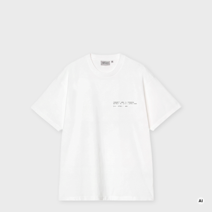 Carhartt WIP S/S Feather Progress T-Shirt white 104071 1