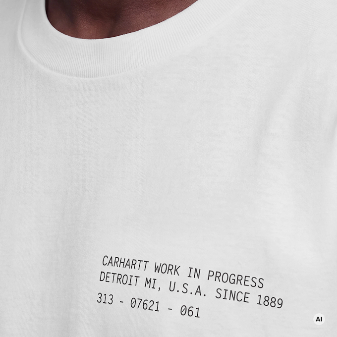 Carhartt WIP S/S Feather Progress T-Shirt wit 104071 4