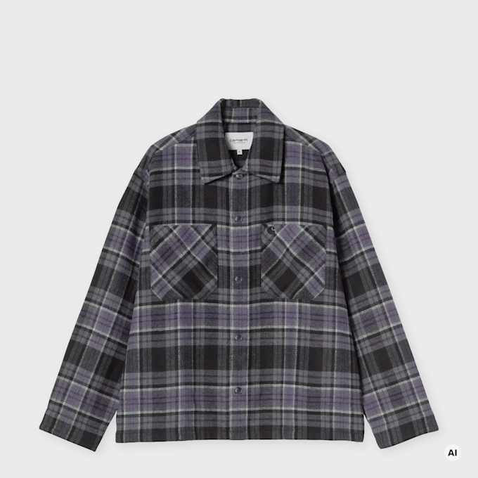 Carhartt WIP L/S Parson Shirt shady purple Undefined Color 104090 1