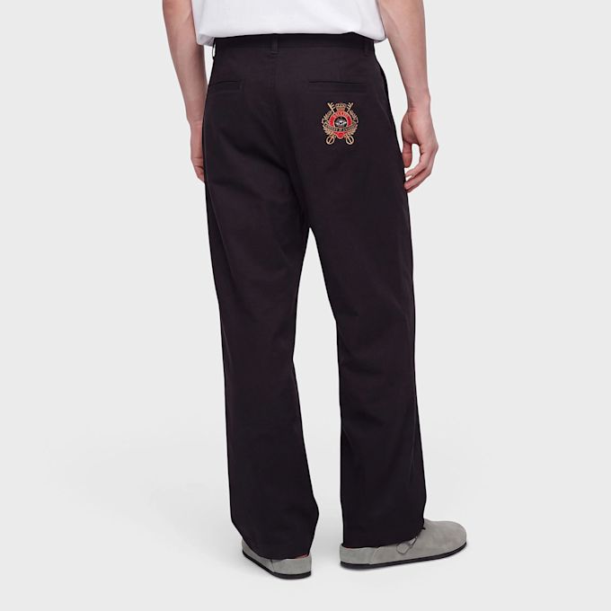 House of Errors Pleated Logo Trousers black 104110 3