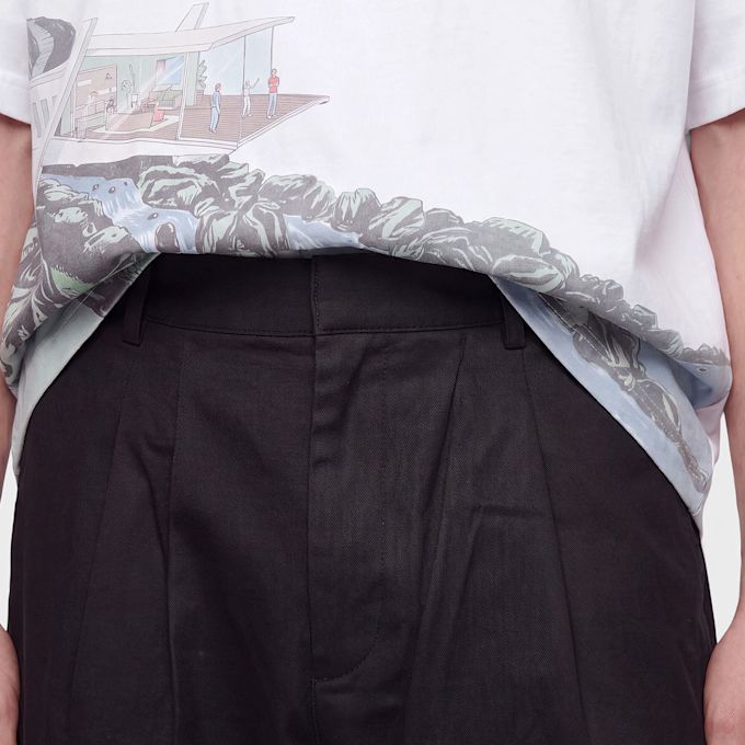 House of Errors Pleated Logo Trousers zwart 104110 4