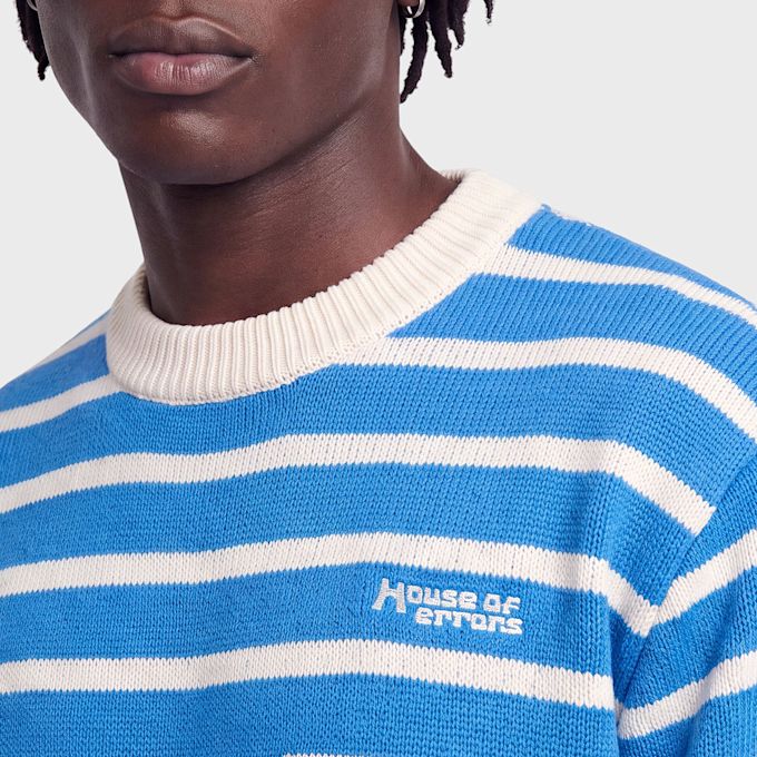 House of Errors Knitted Rain Sweater blauw 104116 4